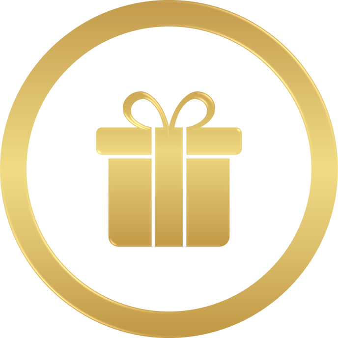 Gold Gift Box Icon